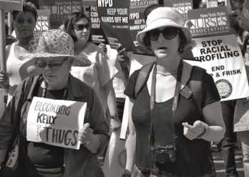 stop and frisk protest in New York City