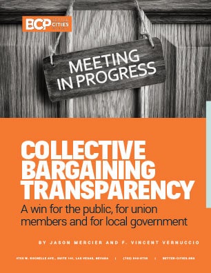 Better Cities Project Collective Bargaining Transparency report