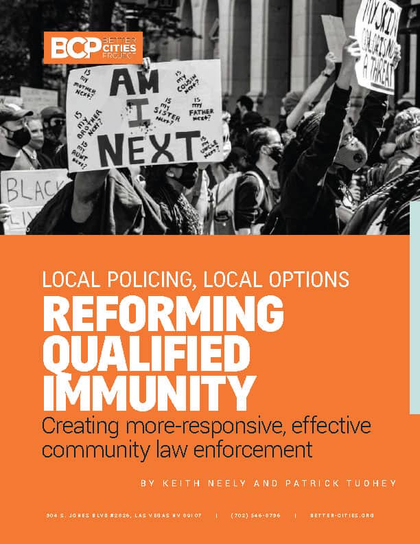 Cover - BCP policing report on reforming qualified immunity